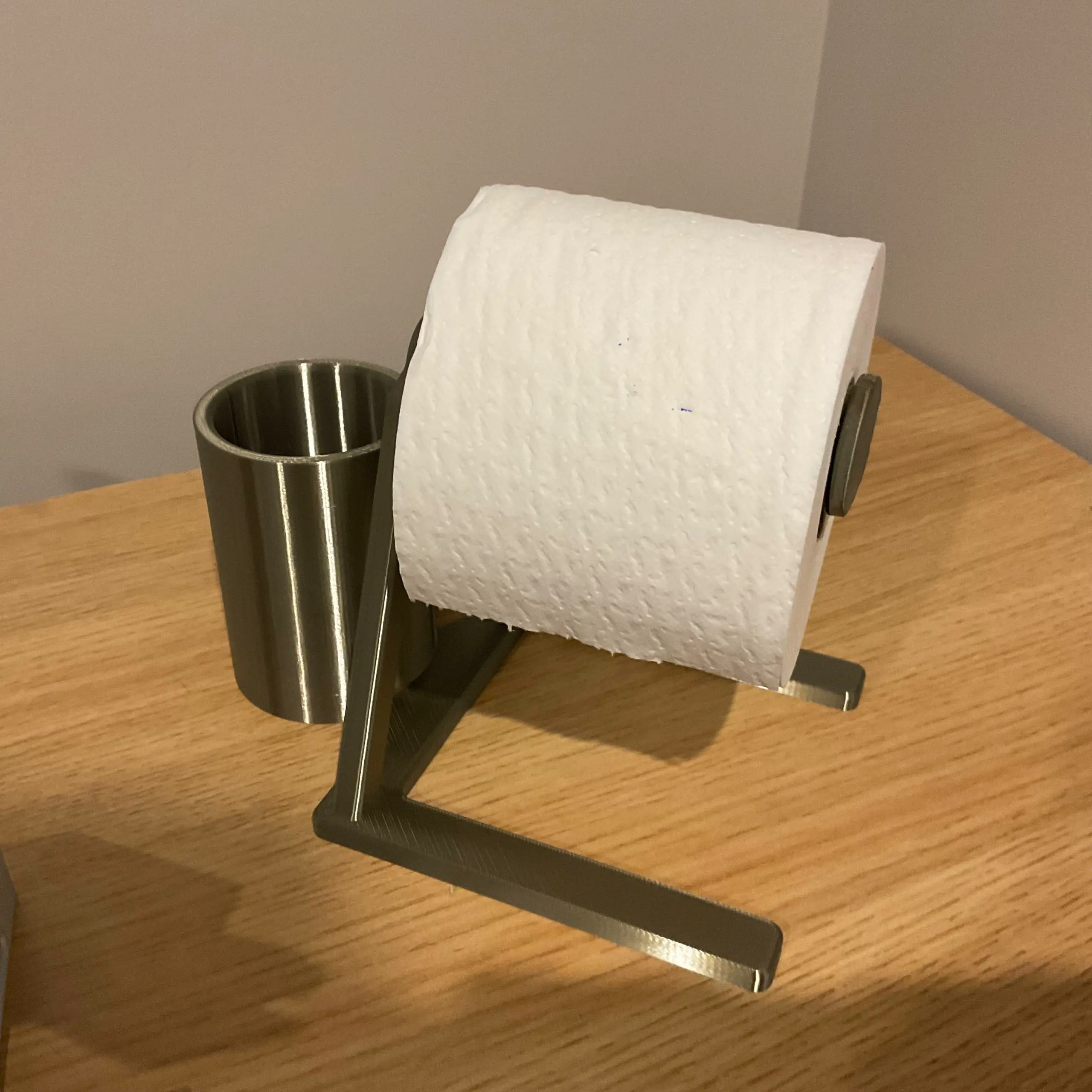 toilet paper holder for desk