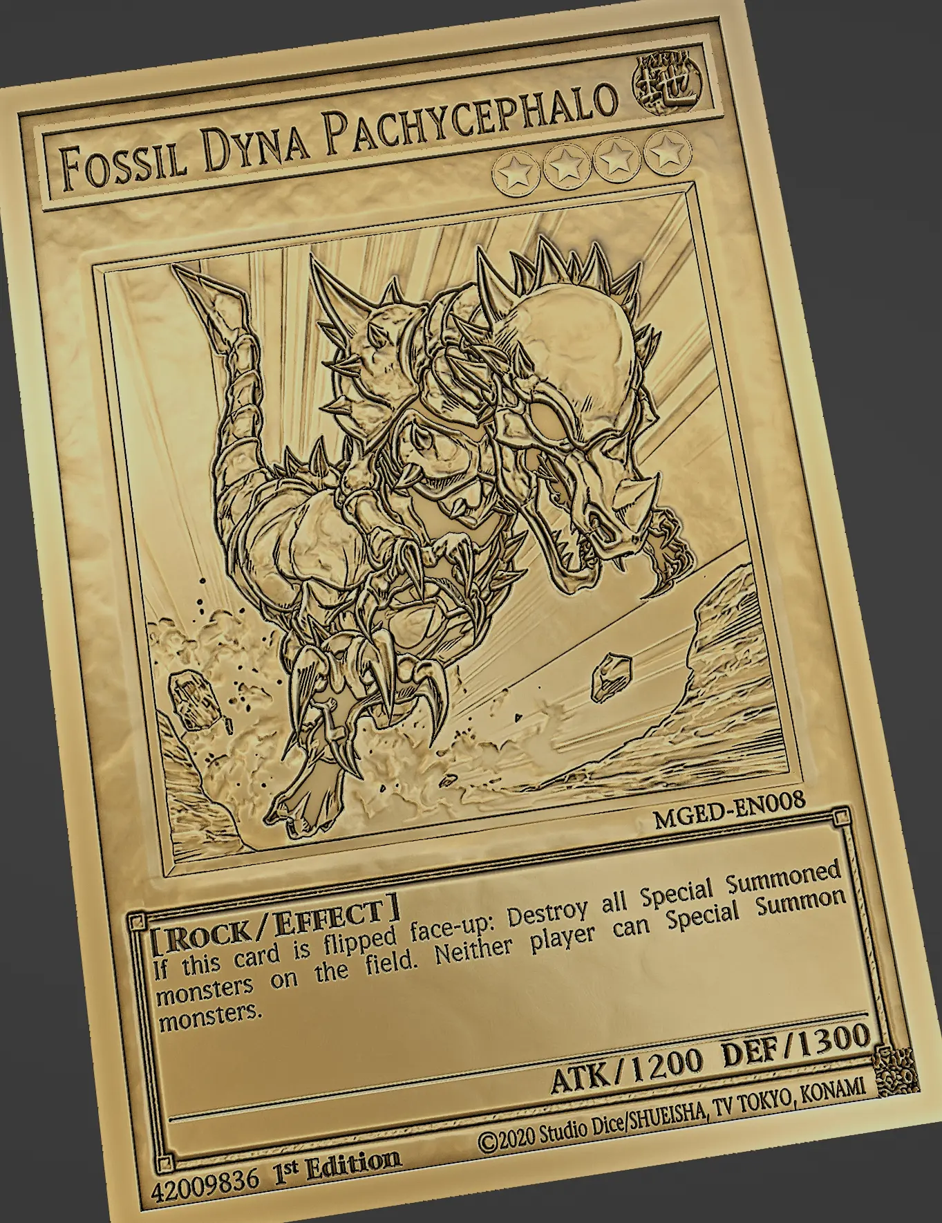FÓSIL DYNA PACHYCEPHALO - YUGIOH