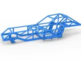 Dirt Modified stok arabasının şasisi Ölçek 1:25-0