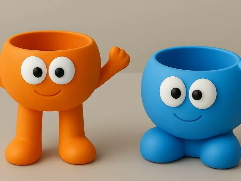 Happy Duo Planters