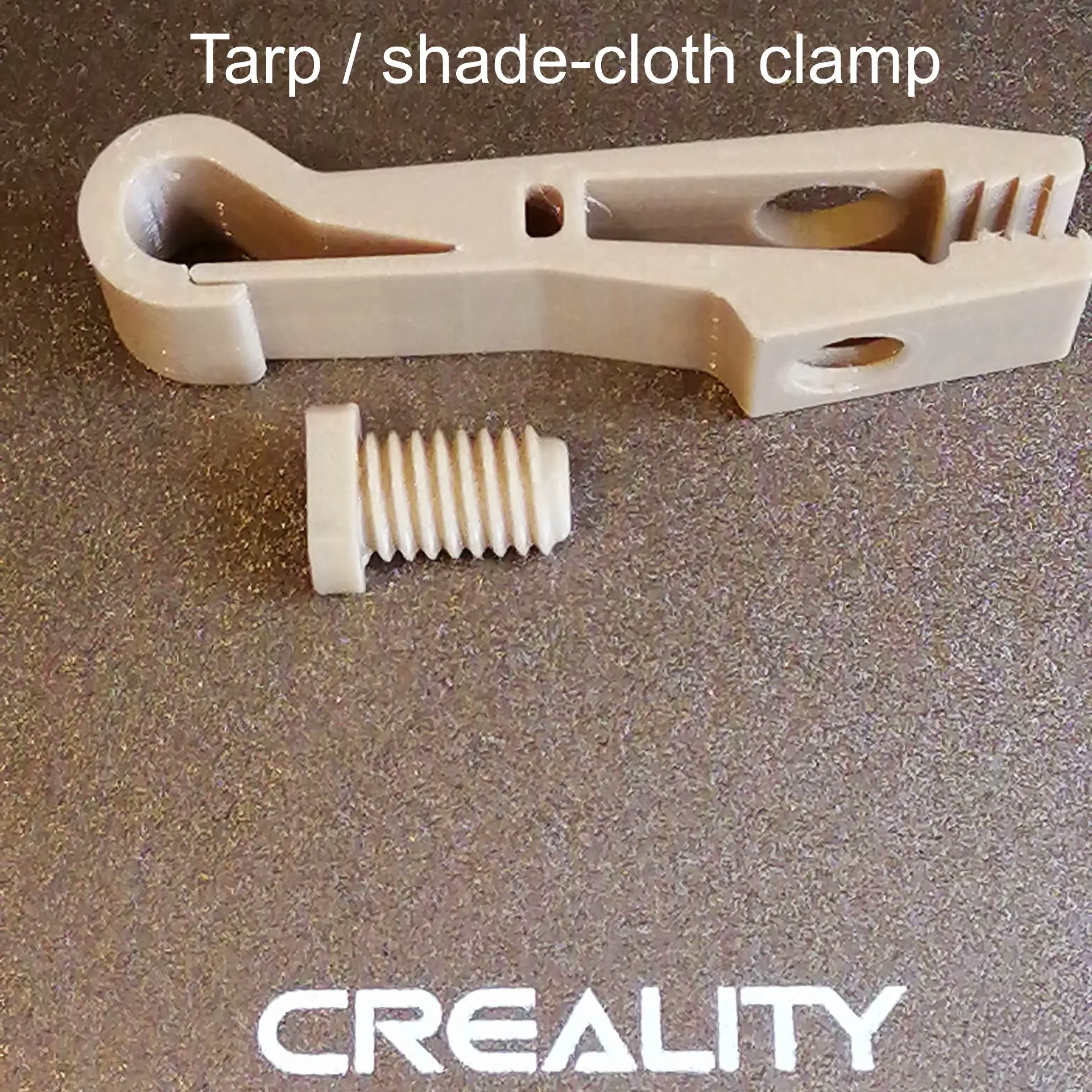 3D Printer Files | 3MF File | Tarp/shade-cloth clamp