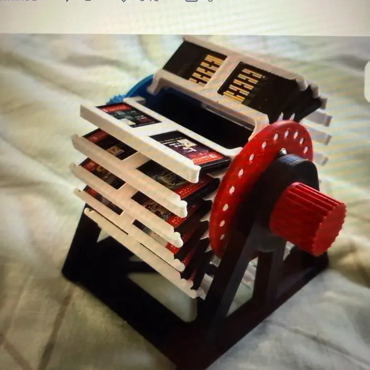 Game Rolodex 3D Printer Files | 3MF File | Nintendo Game Rolodex | Creality Cloud