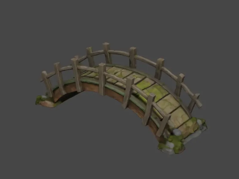Small footbridge D&D tabletop miniature