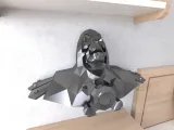 İskeletor Büst Duvarı Lowpoly Düşük poli-0