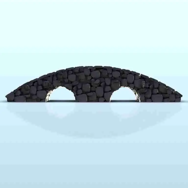 Gran puente de piedra - miniaturas warhammer terreno escenografia