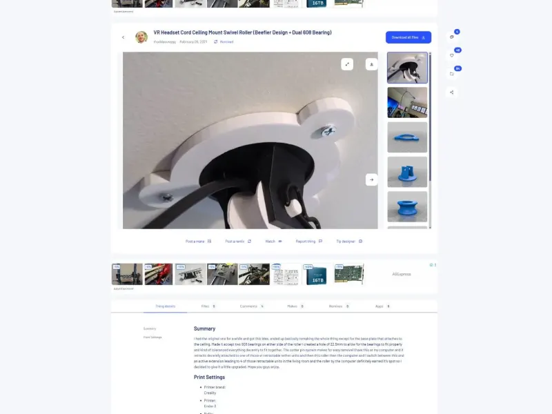 vr cord holder 360