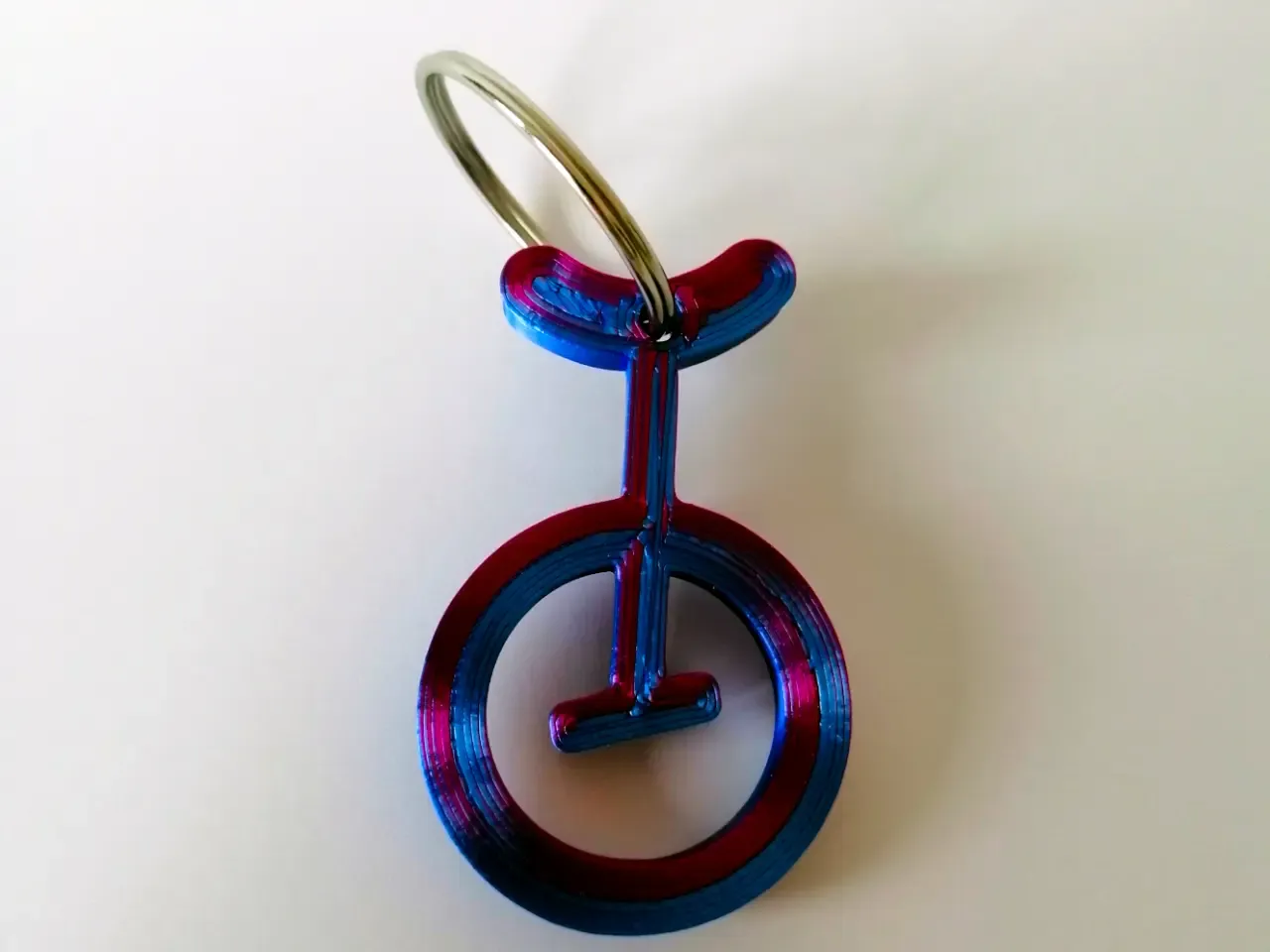 Unicycle keychain
