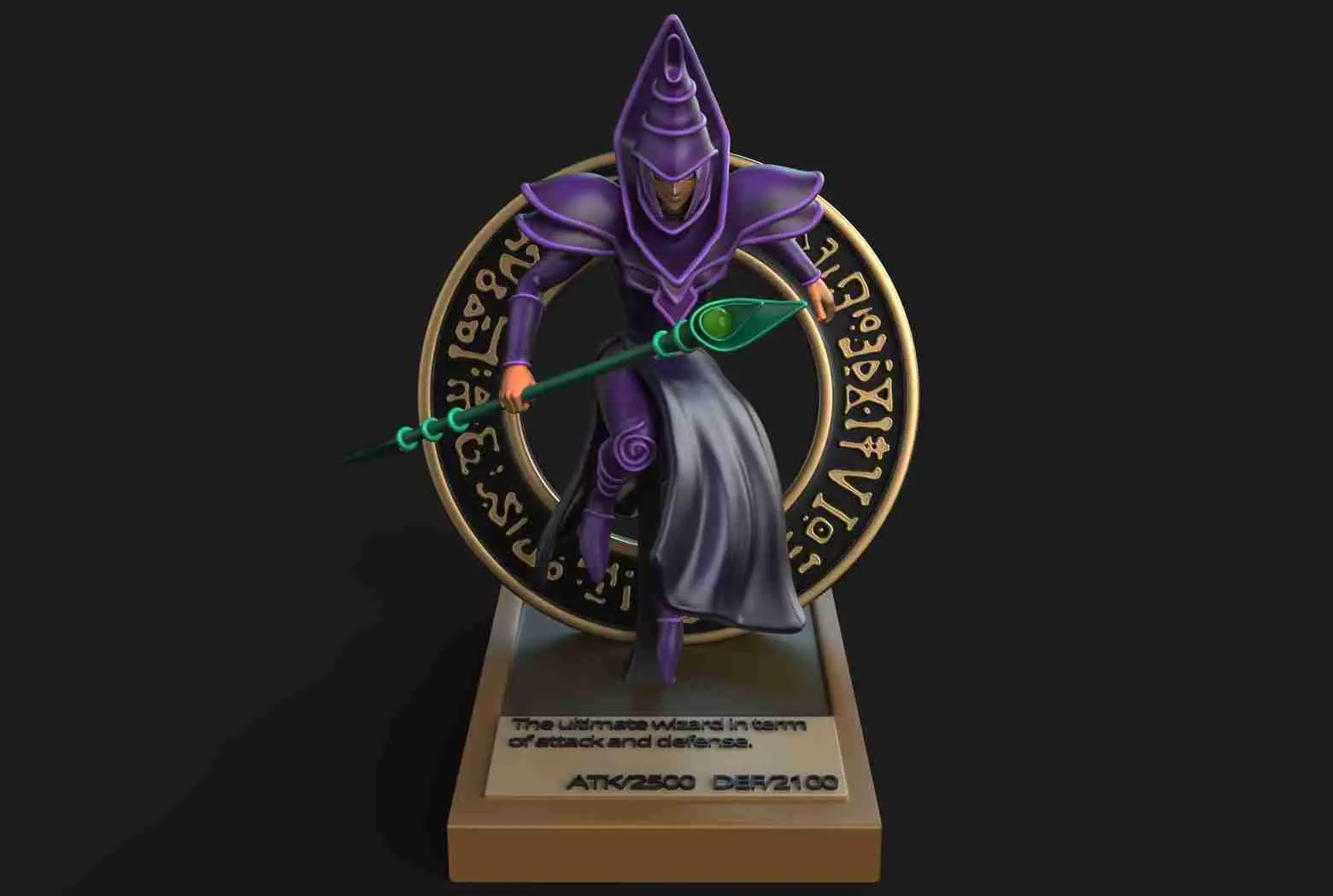 DARK MAGICIAN YUGIOH 3D PRINTING MODEL