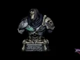 Death Darksiders Bust STL  Sculpture 3D Print Model-1