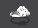 Cat paw ring-0