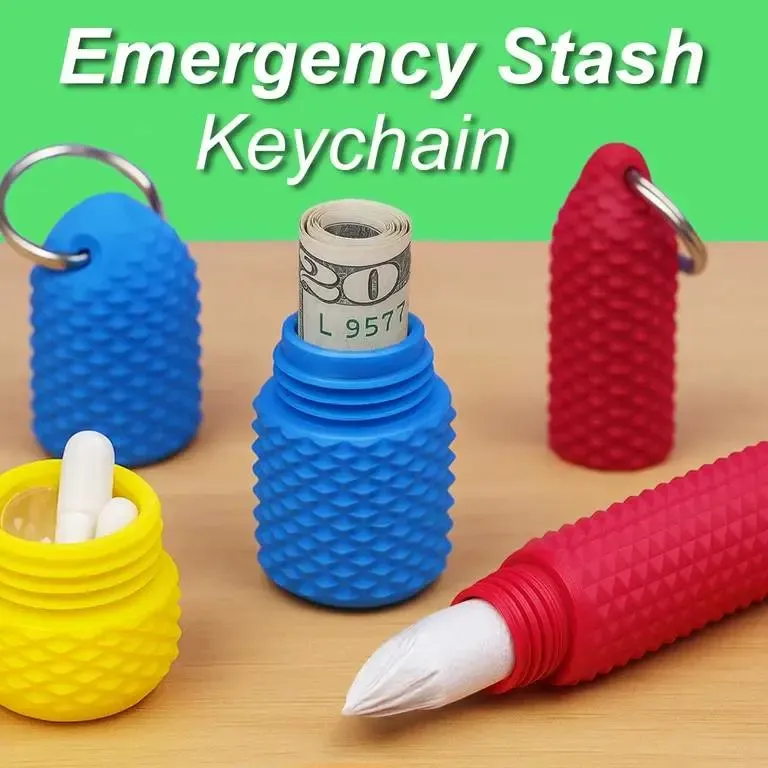 Emergency Stash Keychain