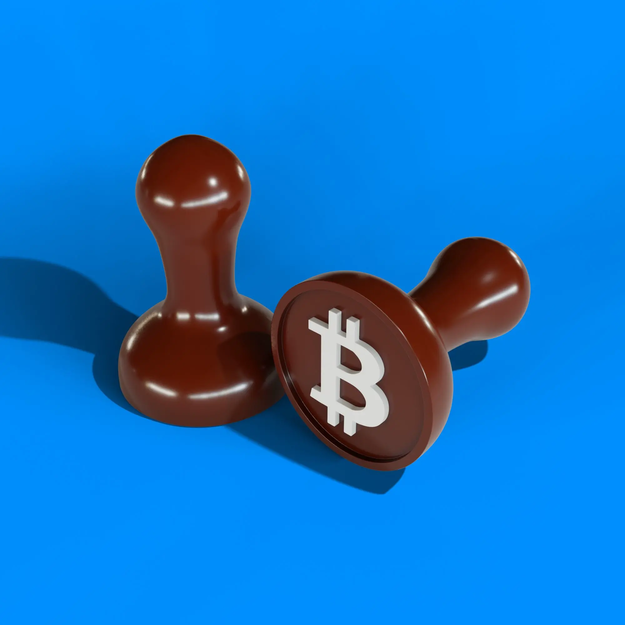 bitcoin logo stamp