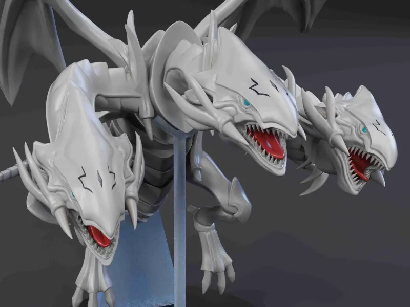 DRAGON ULTIMATE CU OCHI ALBAȘTRI - MODEL DE IMPRIMARE 3D