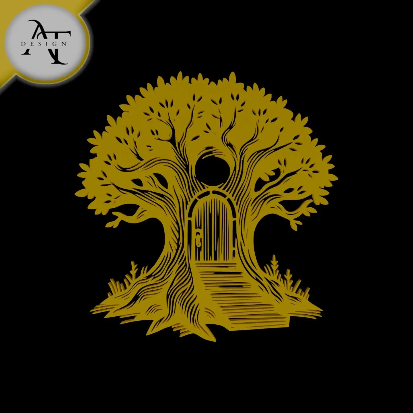 Tree - Silhouette - 2D Wall Art Decor