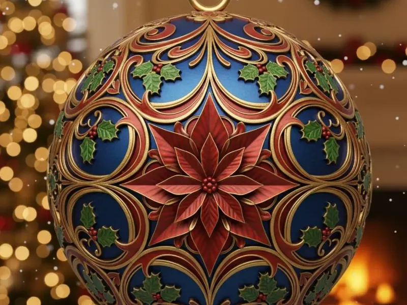 Christmas bauble/bola navideña 21