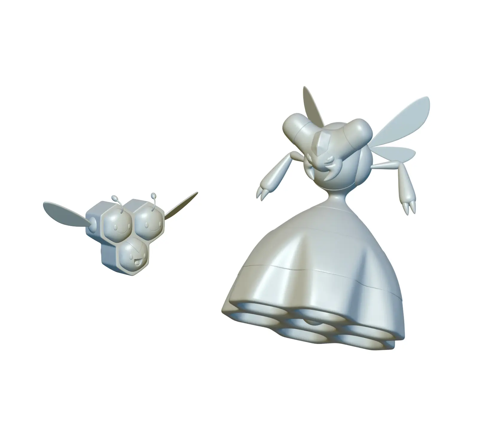 Pokemon Combee & Vespiquen (#415 & #416) - 3D Printing!