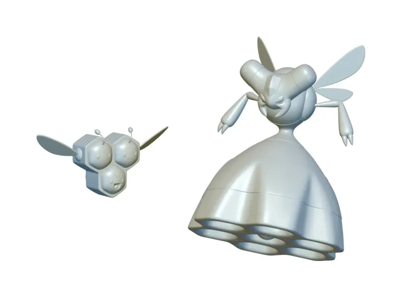 Pokemon Combee & Vespiquen (#415 & #416) - 3D Printing!