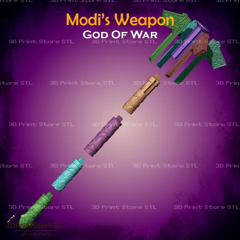 Modi Weapon Cosplay God of War - STL File