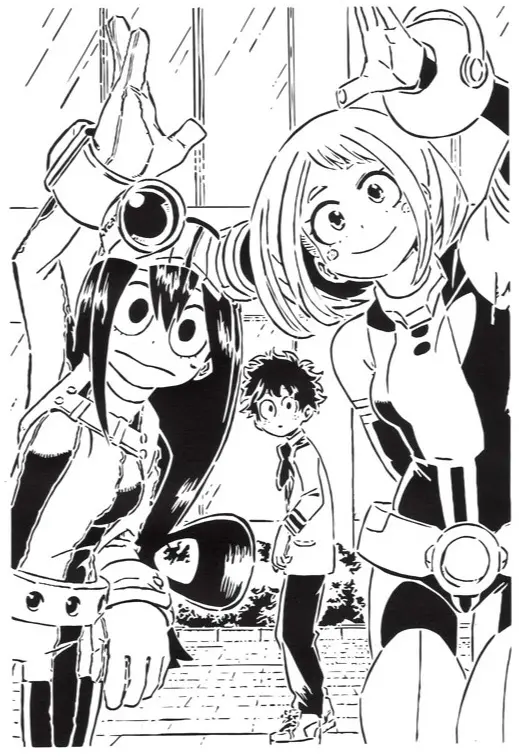 My Hero Academia stencil