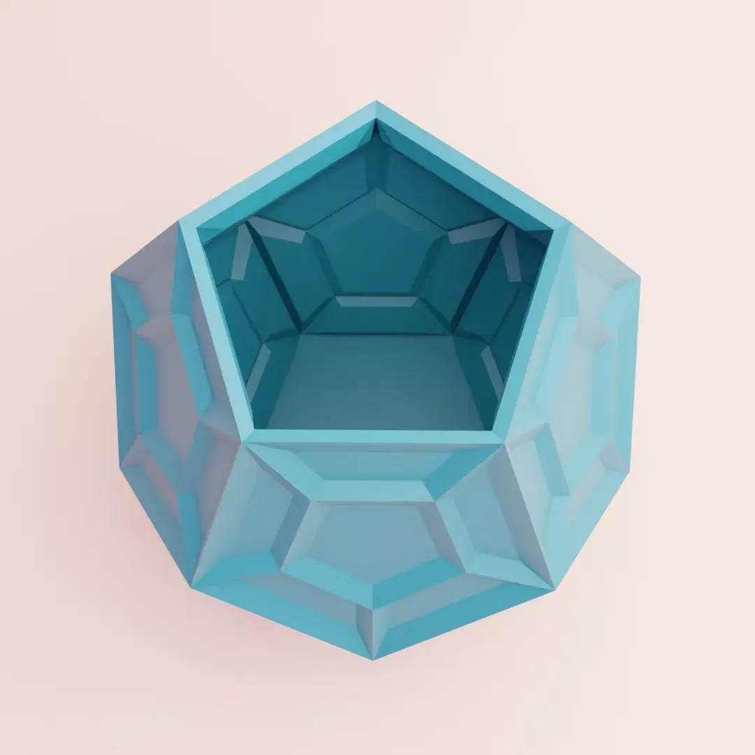 cool dodecahedron pencil holder idea