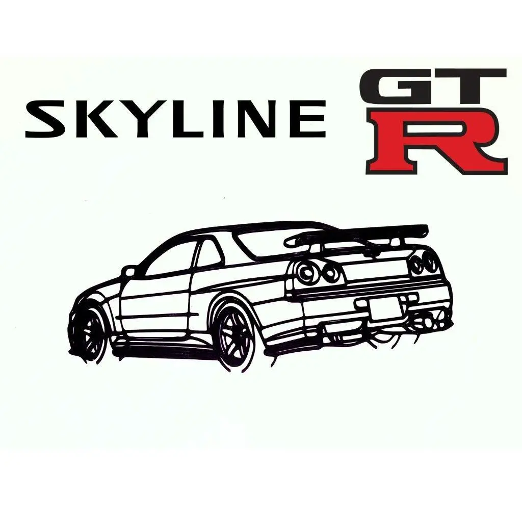 Nissan skyline R34 wallart