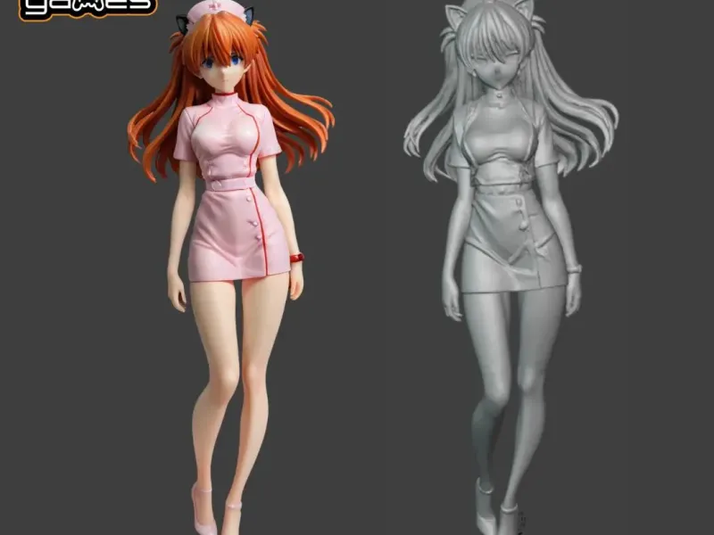 Asuka Evangelion Cosplay Enfermera