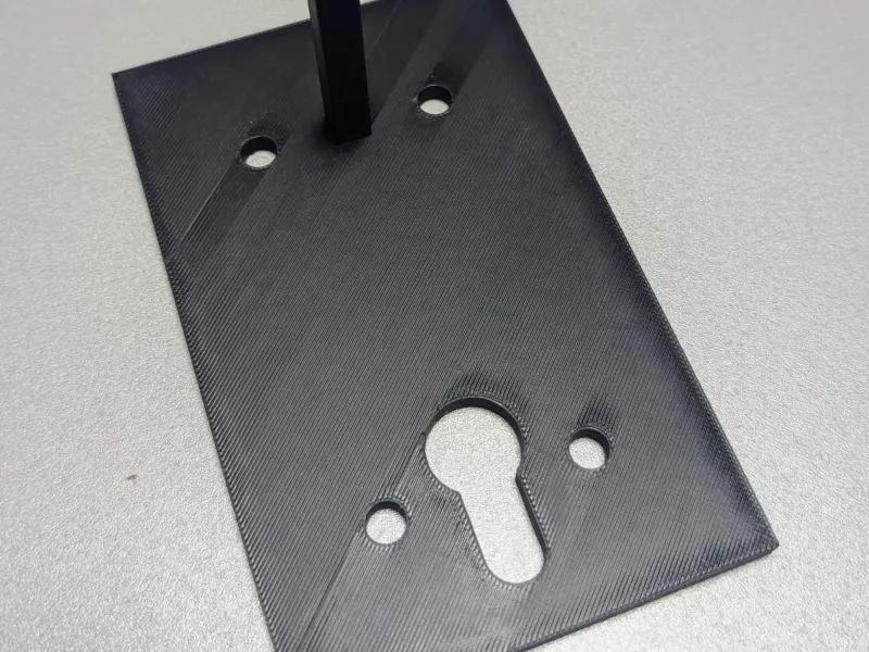 Bohrschablone für Türdrücker Vierkant 8mm – Dornmaß 72mm