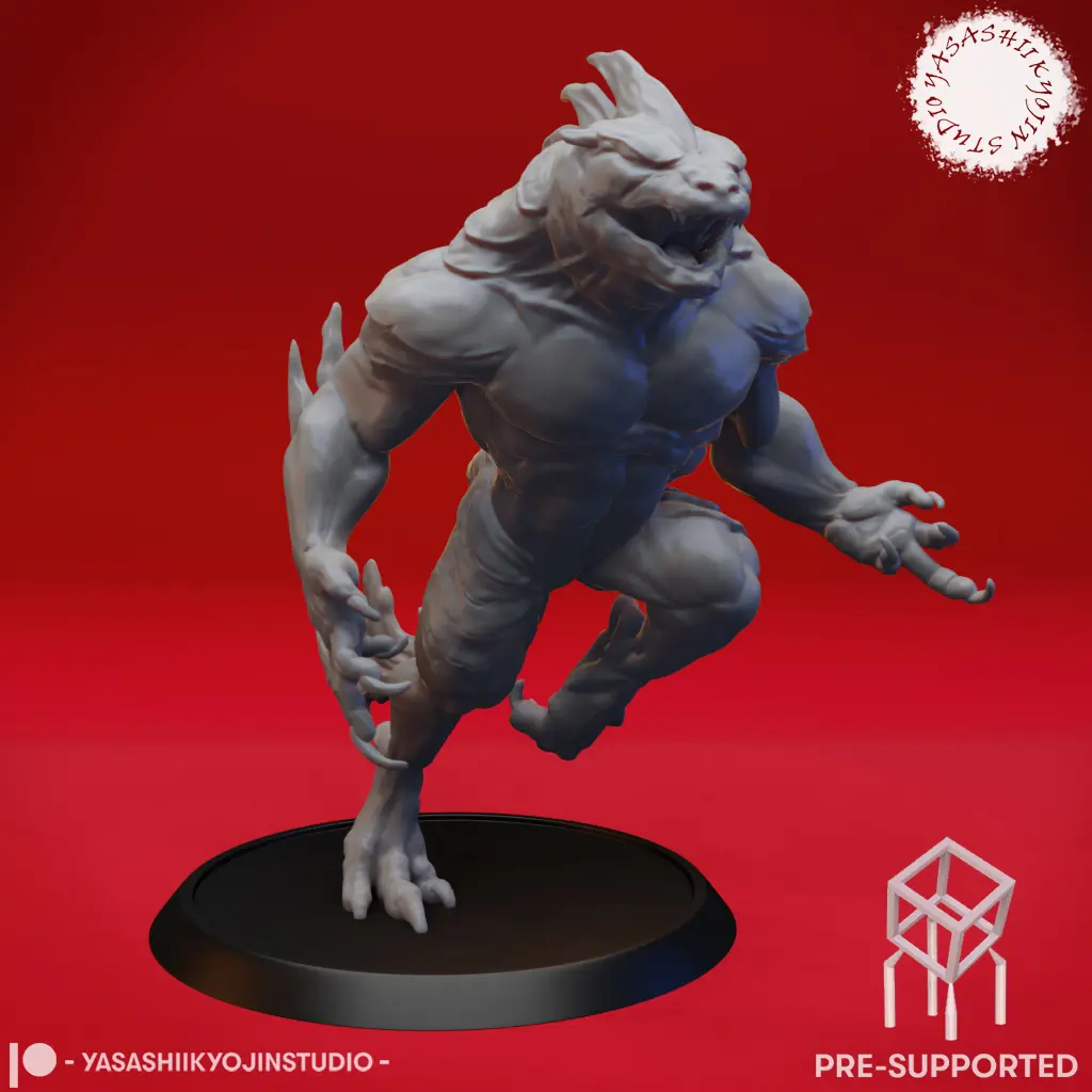 Troglodyte - Tabletop Miniature (Pre-Supported STL)