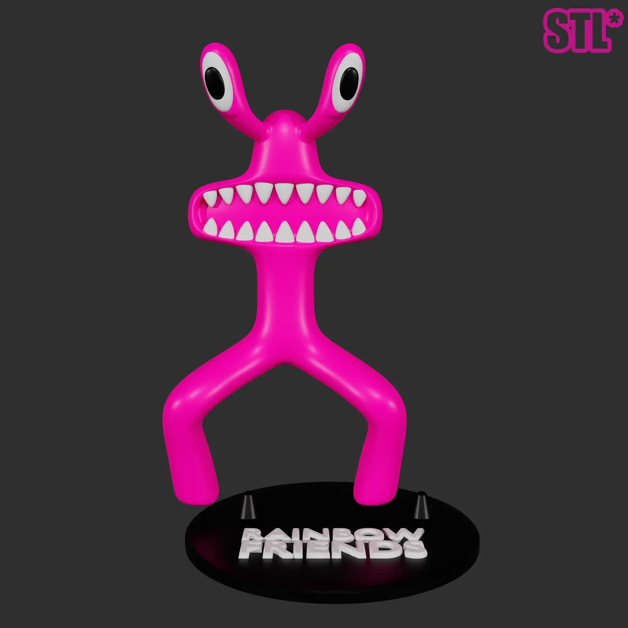 PINK FROM RAINBOW FRIENDS ROBLOX GOOEY | 3D FAN ART