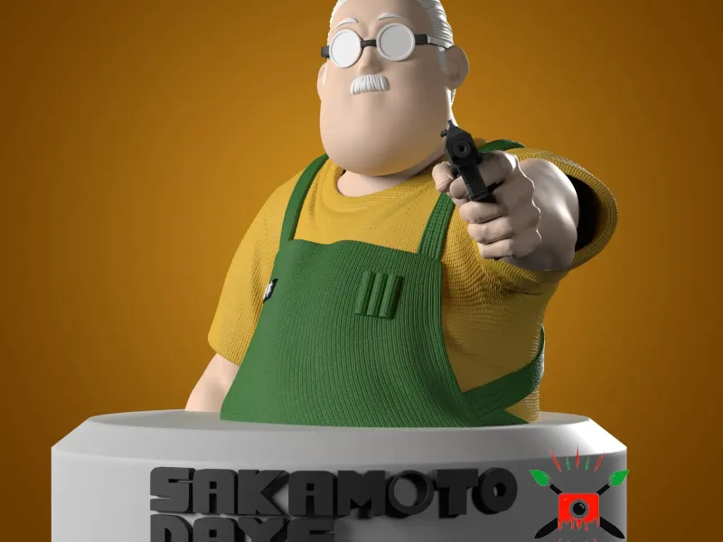 SAKAMOTO DAYS - TARO SAKAMOTO POSE 2 Bust FAN ART