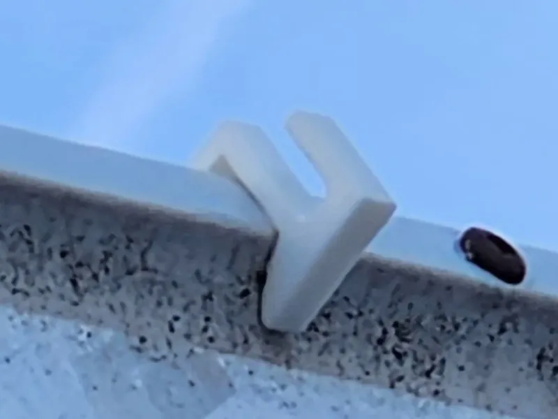 Clip per grondaie in metallo per luci natalizie