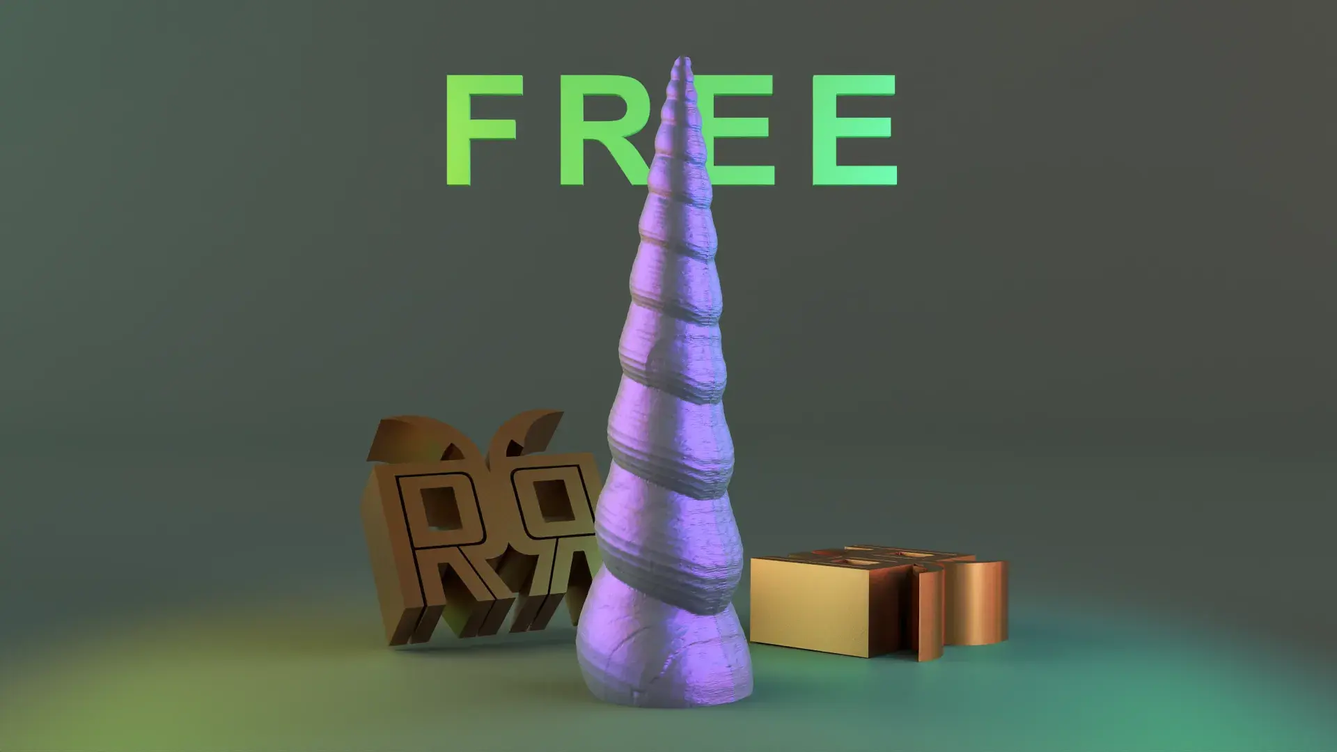 Unicorn horse horn
