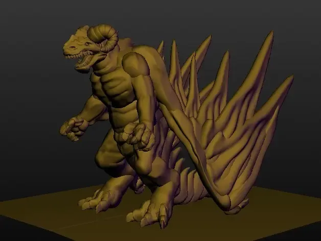 Sculptris-Dummy: Drachenwesen