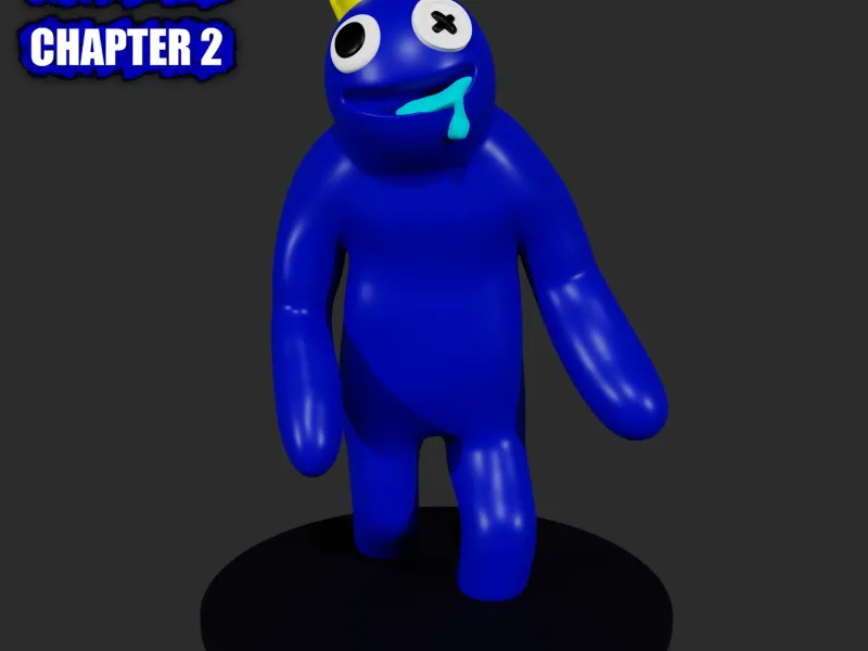 BLUE FROM ROBLOX RAINBOW FRIENDS CHAPTER 2 ODD WORLD | 3D FA