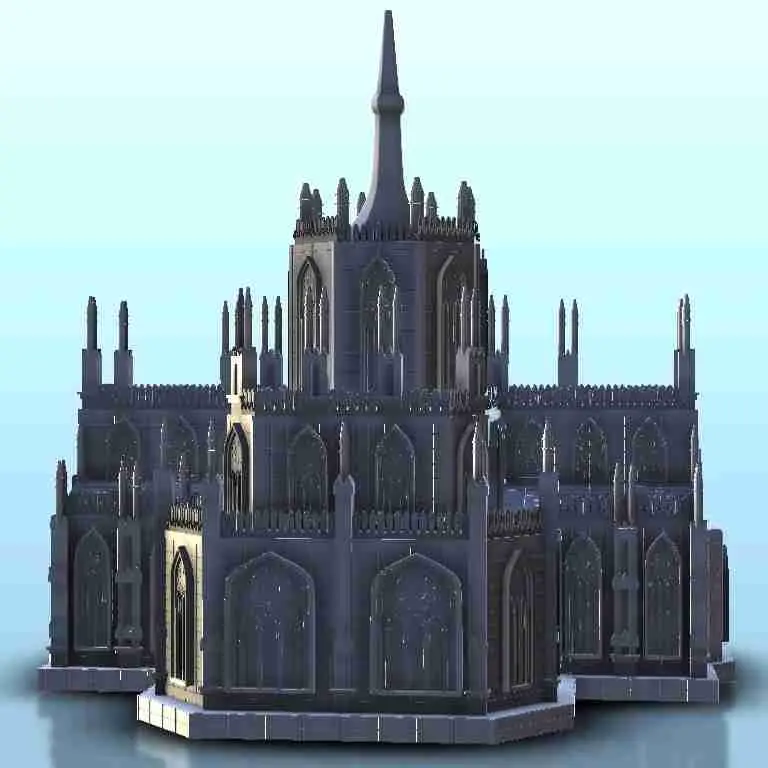 Gothic church 6 - scenery medieval miniatures warhammer