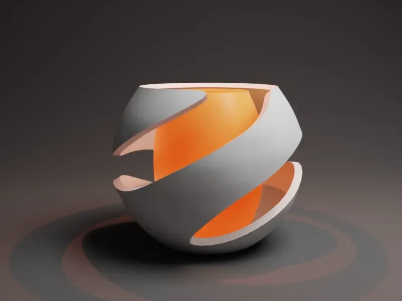 Eclipse Helix Candle Sculpture
