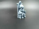 Skeleton Santa on Bone Throne –Grim Christmas-1