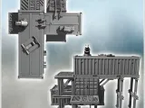 Large observation post with three containers, multiple acces-4