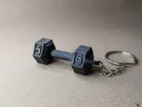 Dumbell 5 kilo keychain!-1