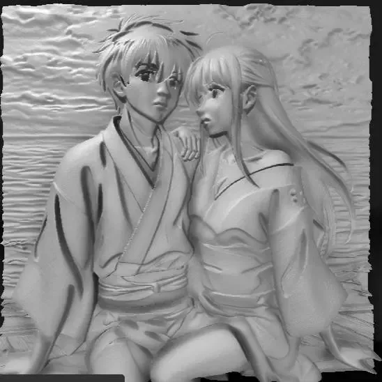 Sexy Japanese anime couple