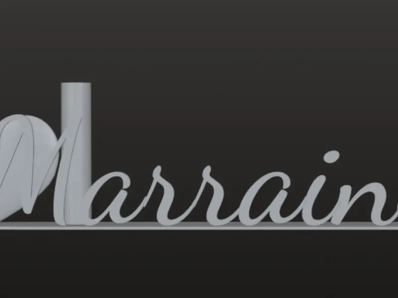Marraine+tube vase rond