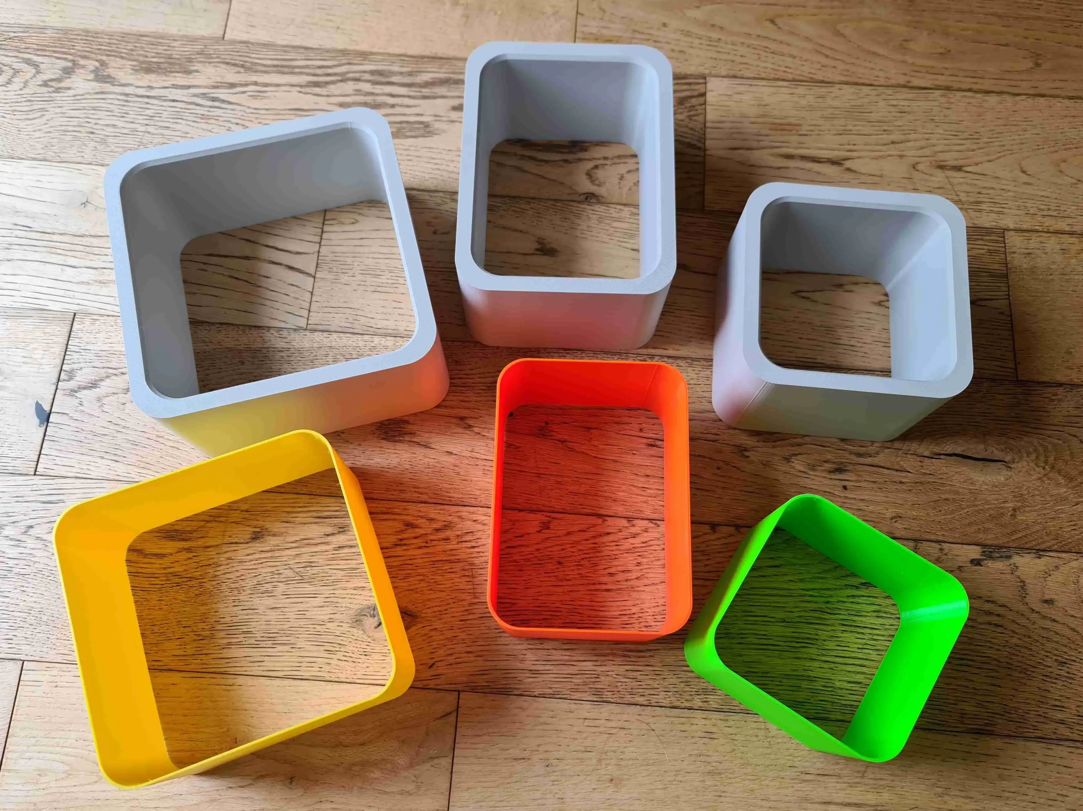 Funky Box Shelves with removeable colour insert Bundle Shelf