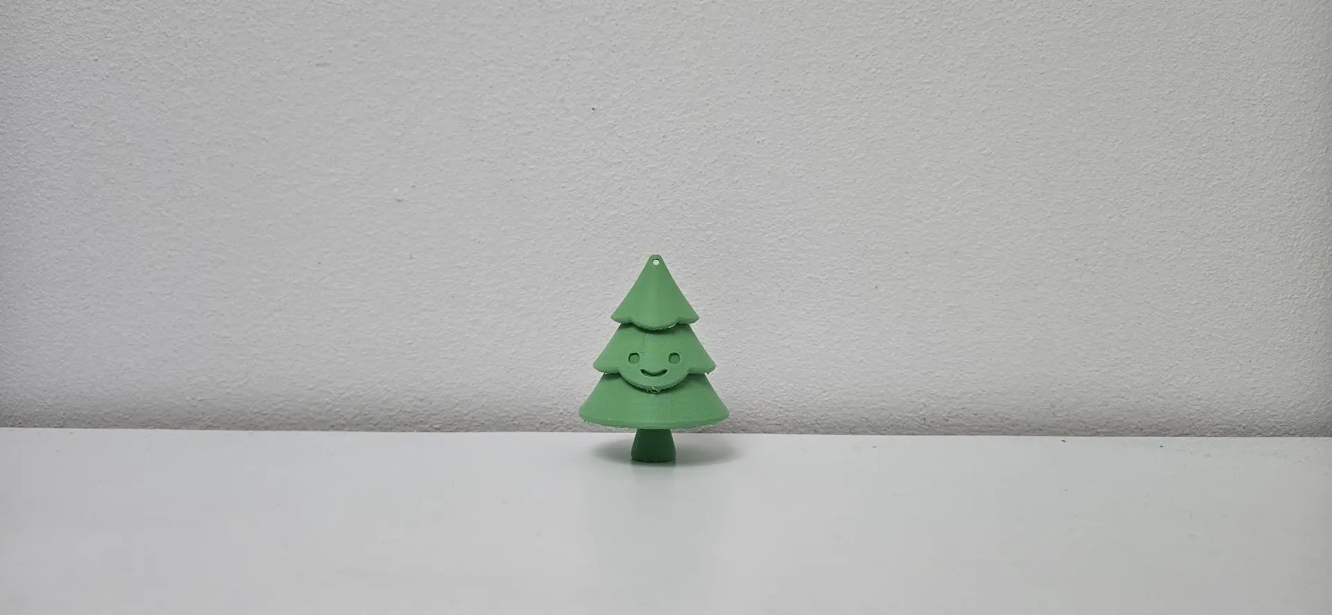 Cute Smiling Christmas Tree Ornament