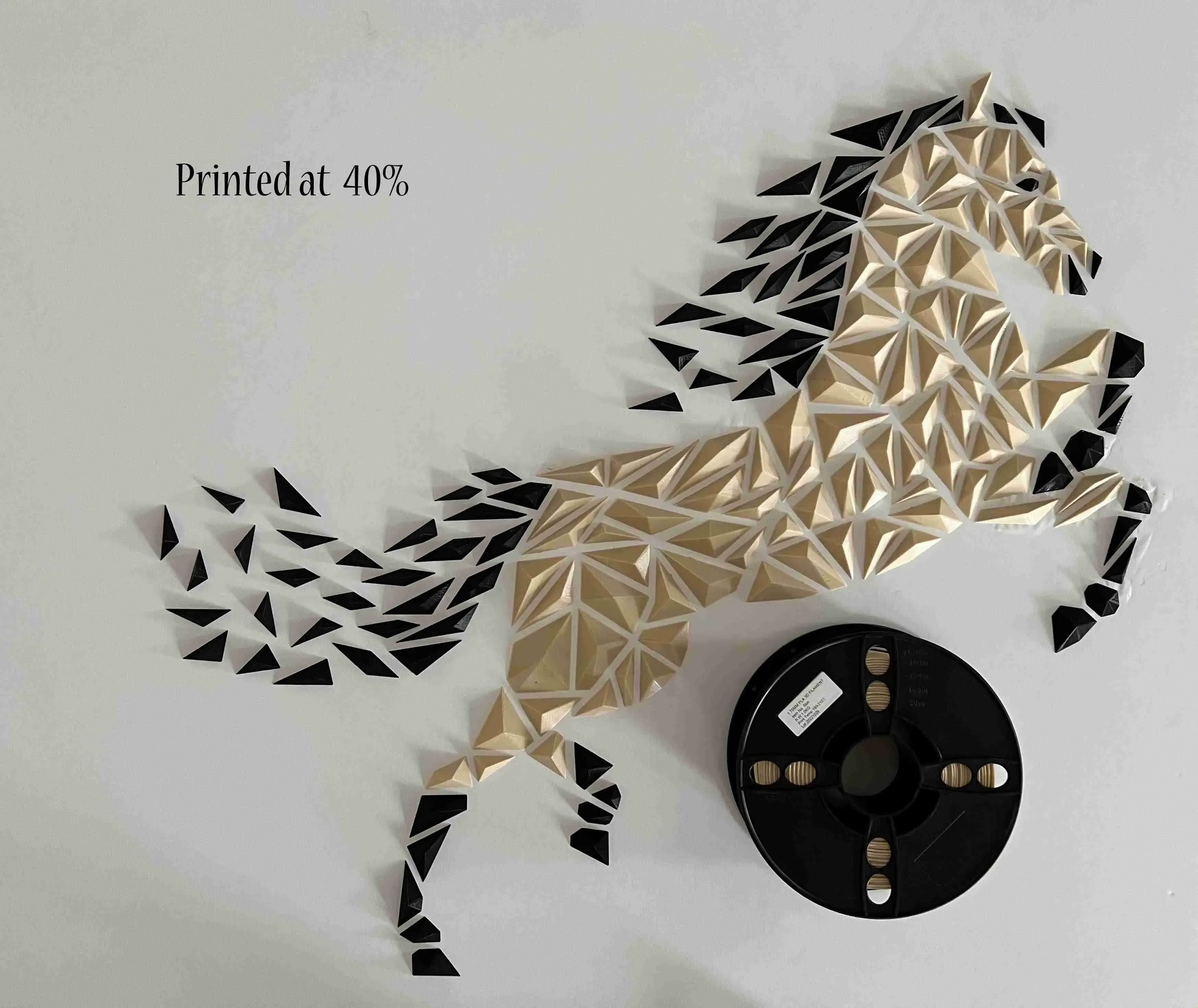 Geometric Horse wall art
