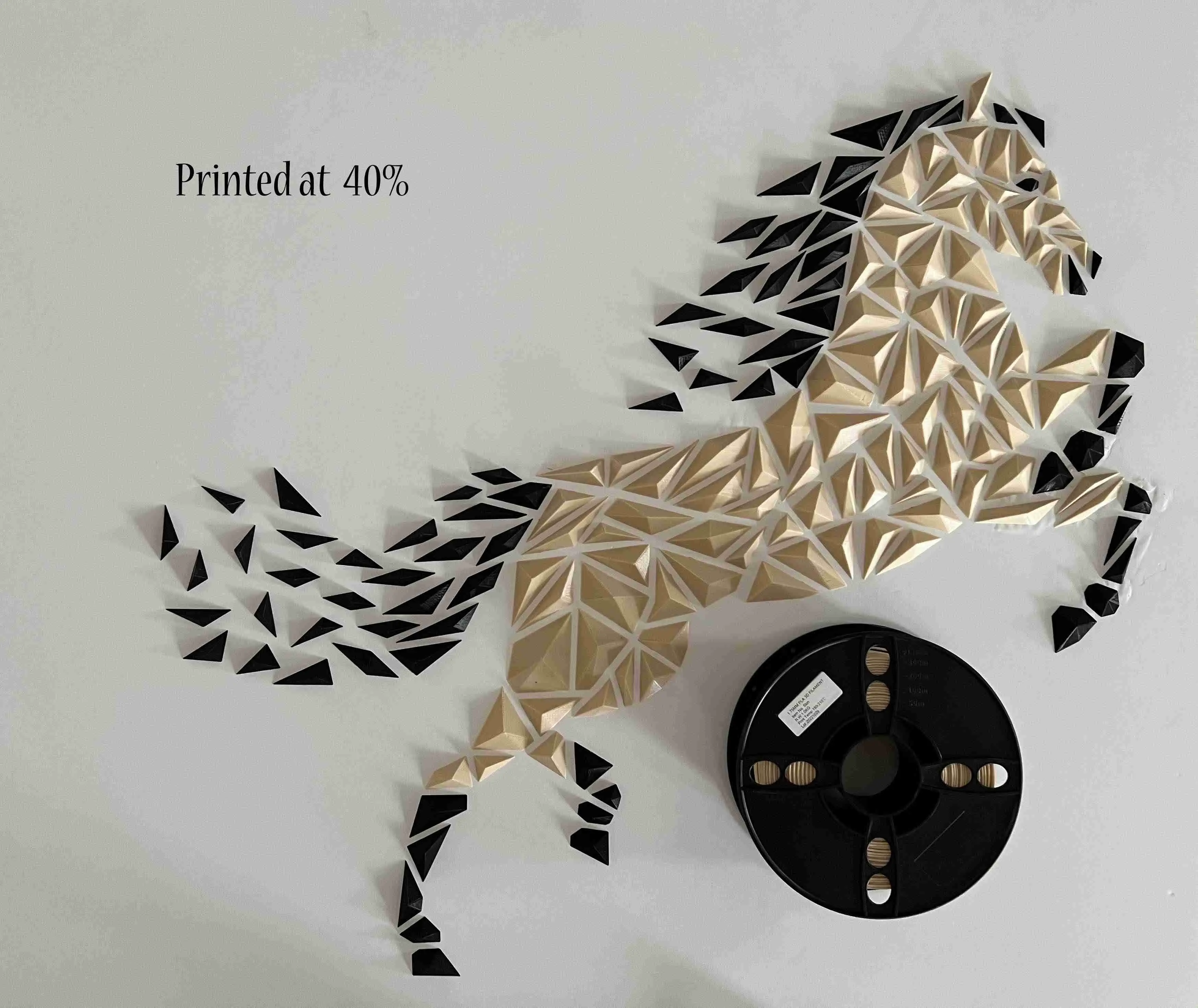 Geometric Horse wall art