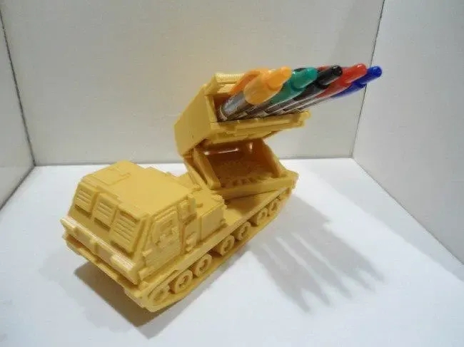 Pencil case, rocket launcher