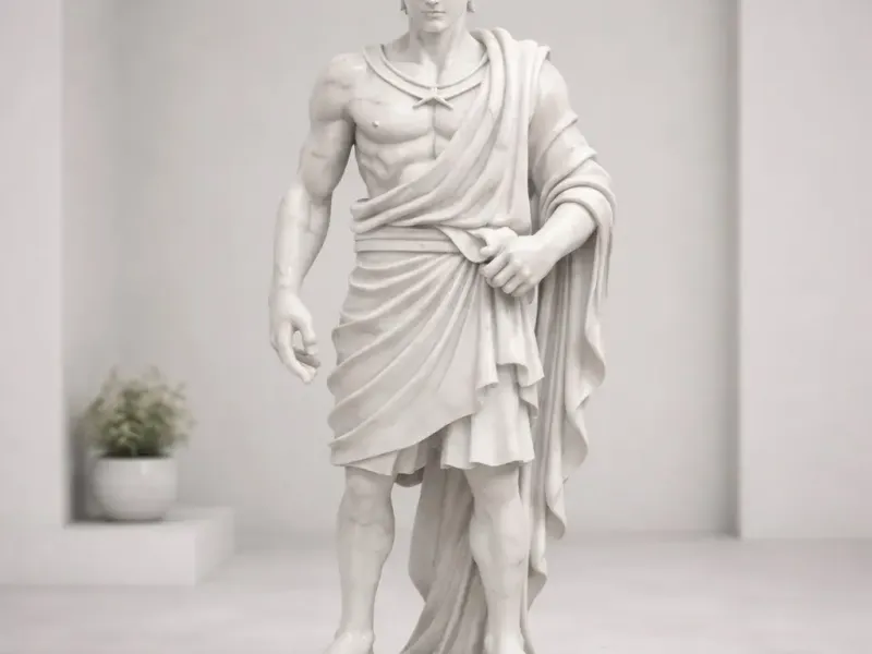 Greek Soldier Statue