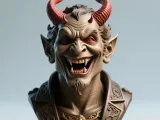 Devil Laughing Bust ❤️-2