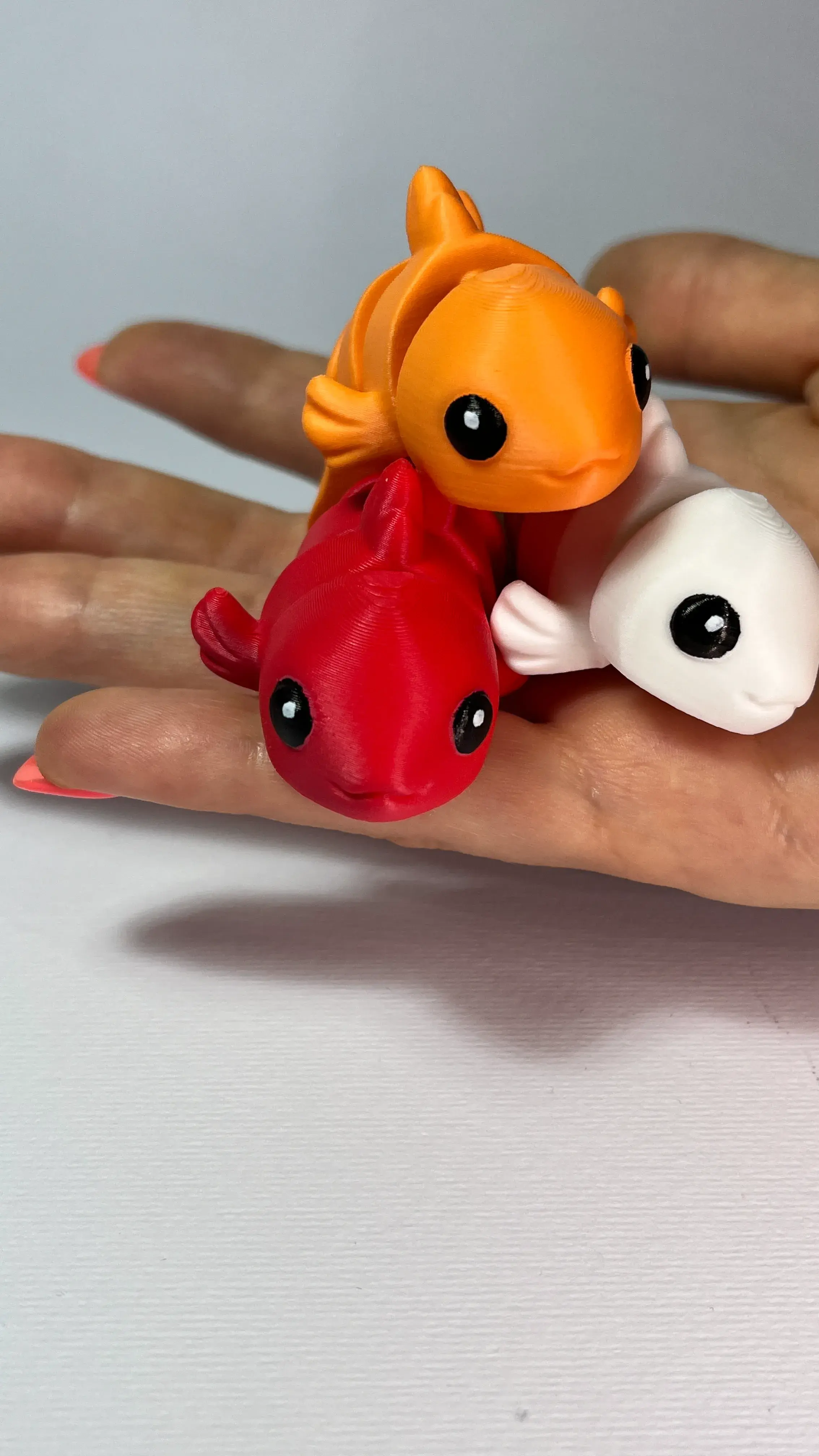 Cute Flexi Goldfish (Toy, Keychain & Magnet)