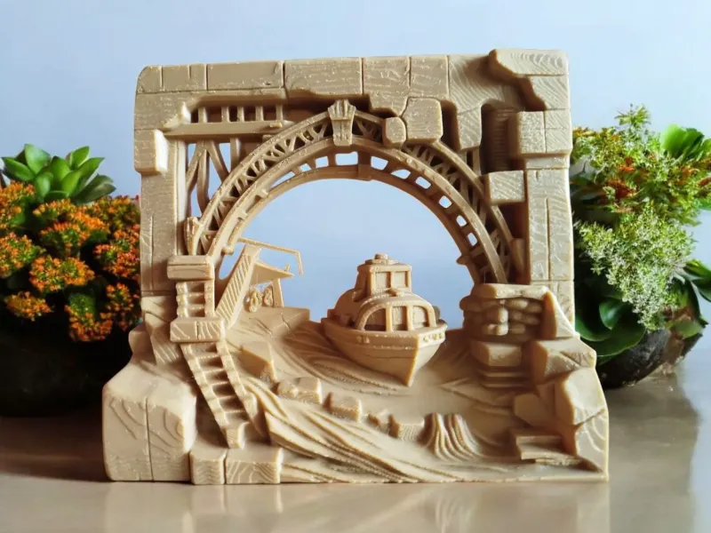 Ship diorama technical bridge